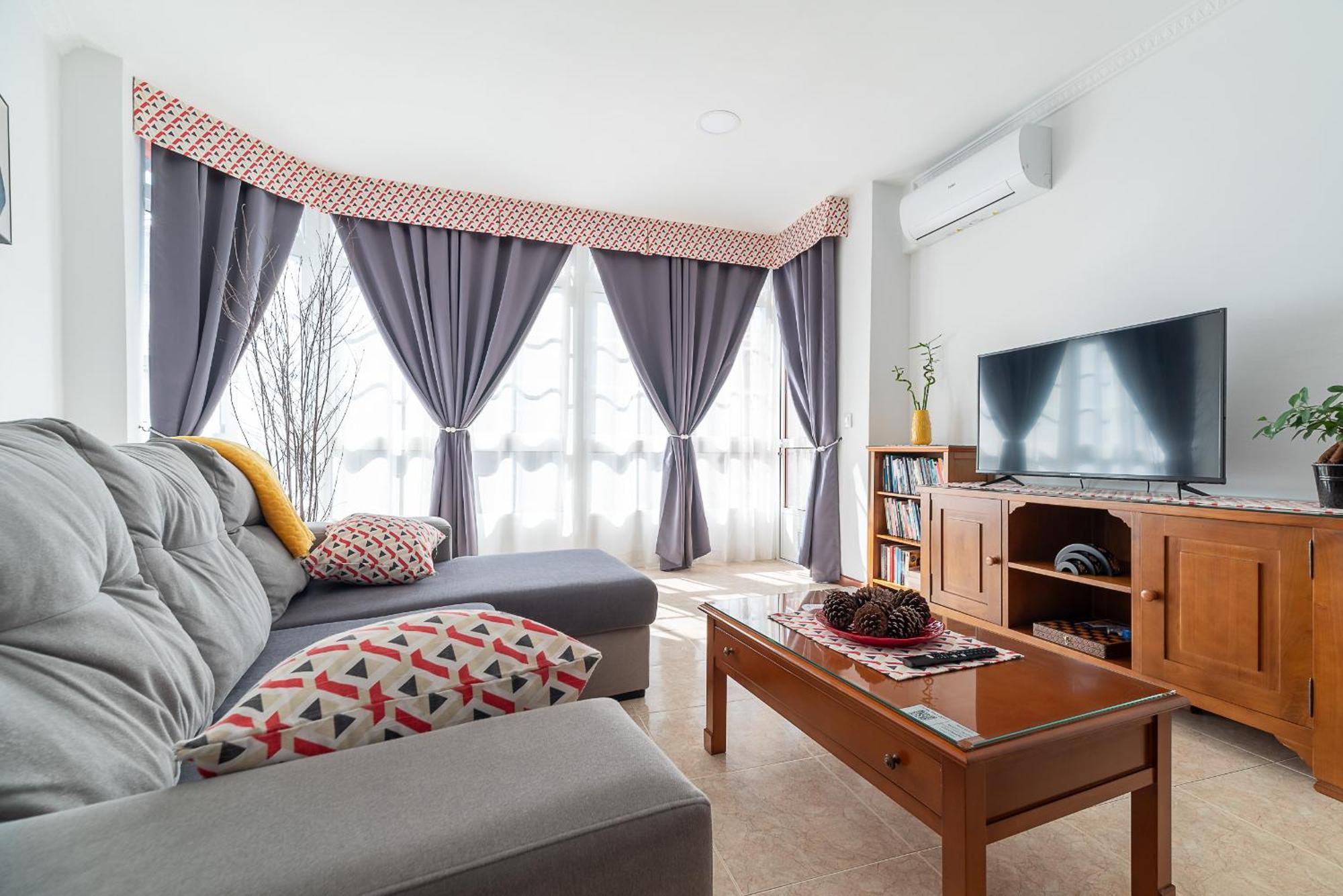 Apartamento Espacioso Cerca De La Playa Con Aire Acondicionado Appartement Moaña Buitenkant foto